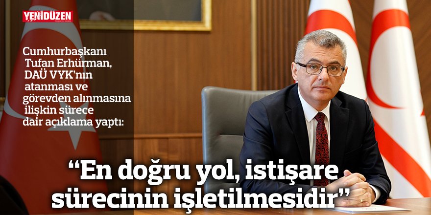 “En doğru yol, istişare sürecinin işletilmesidir”