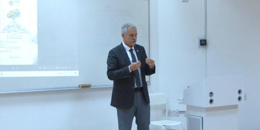 DAÜ Tıp Fakültesi öğrencilerine Hayri Orçan’dan “Sıfır Atık” dunumu