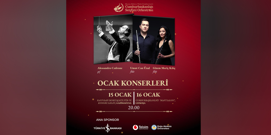 CSO yeni yıla 15-16 Ocak Konserleriyle merhaba diyecek