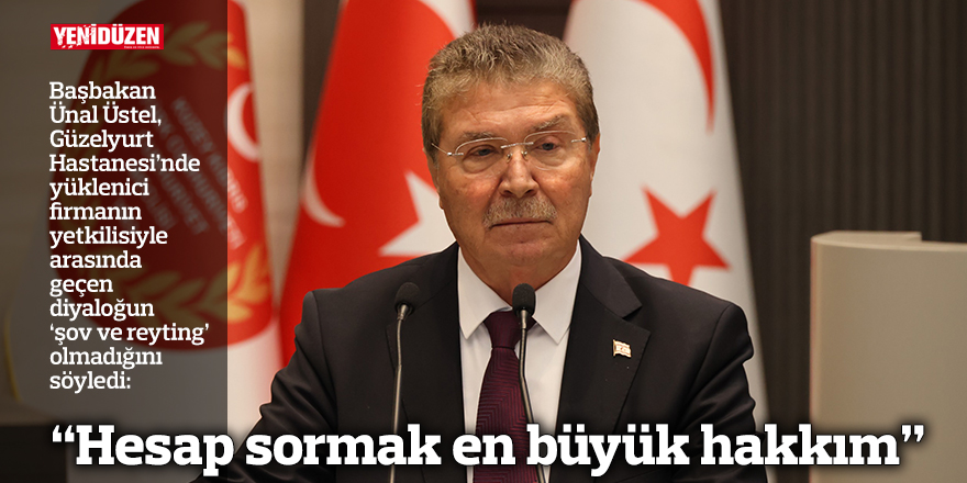 “Hesap sormak en büyük hakkım”