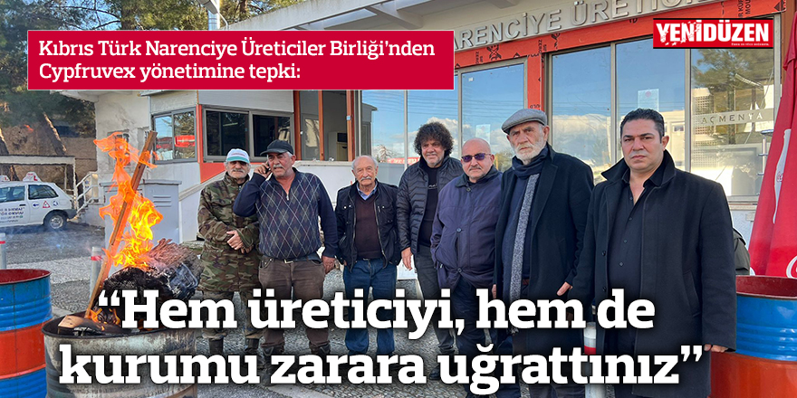 “Hem üreticiyi, hem de kurumu zarara uğrattınız”