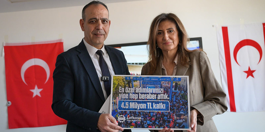 Kahve Dünyası Lefkoşa Maratonu geliri, Engelsiz Yaşamı Destekleme Derneği’ne teslim edildi
