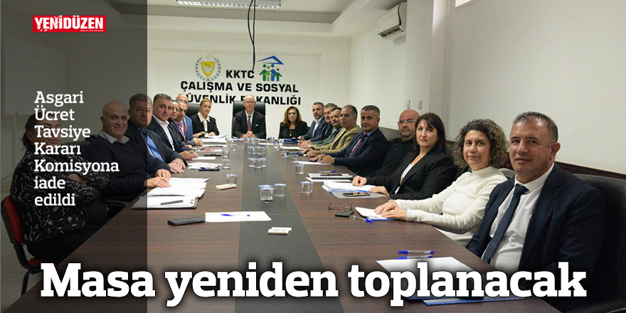 Masa yeniden toplanacak