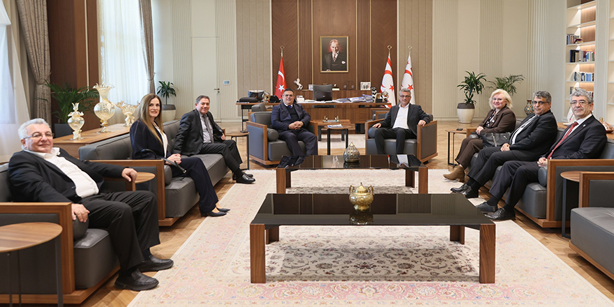 Cumhurbaşkanı Tufan Erhürman, YÖDAK heyetini kabul etti