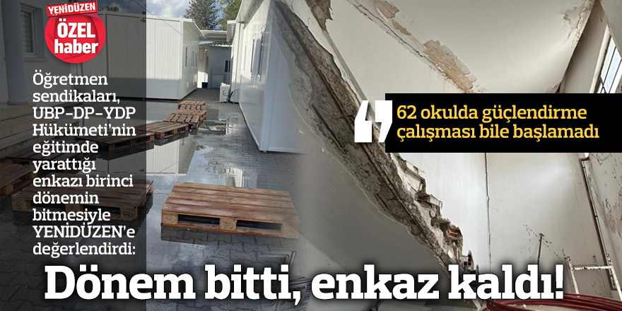 Dönem bitti, enkaz kaldı!