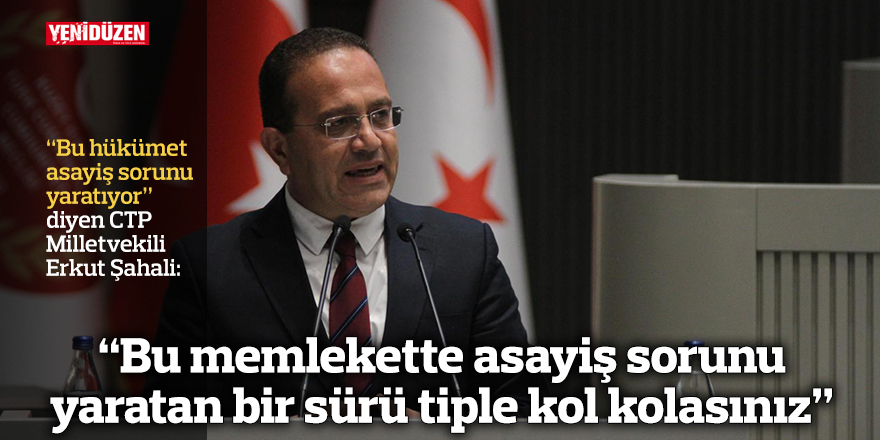 “Bu memlekette asayiş sorunu yaratan bir sürü tiple kol kolasınız”