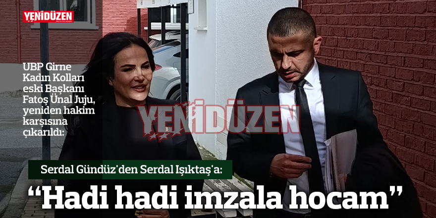 Serdal Gündüz'den Serdal Işıktaş'a: "Hadi hadi imzala hocam"