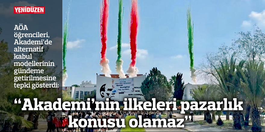 “Akademi’nin ilkeleri pazarlık konusu olamaz”