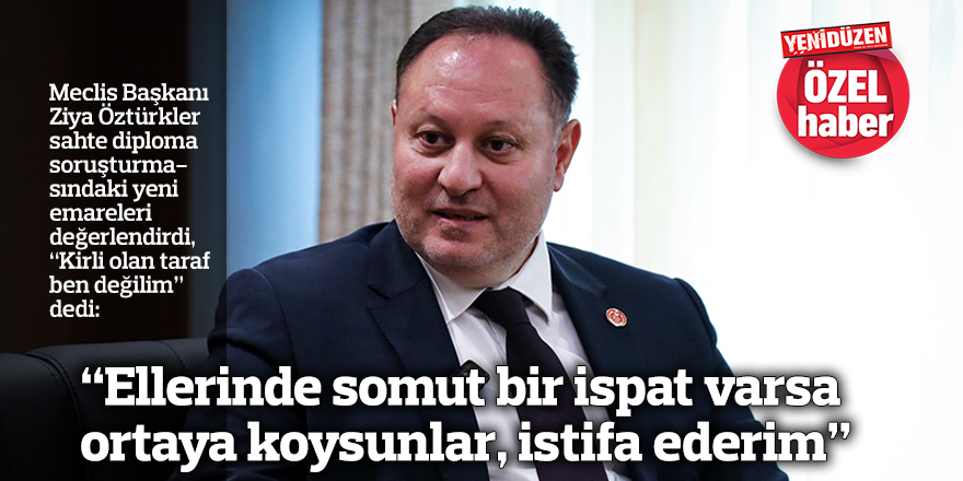 "Ellerinde somut bir ispat varsa ortaya koysunlar, istifa ederim”