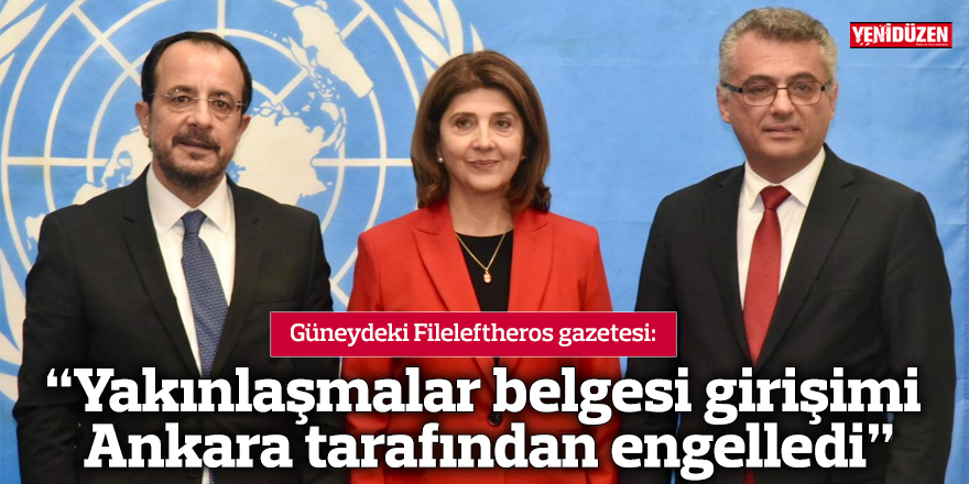 “Yakınlaşmalar belgesi girişimi Ankara tarafından engelledi”