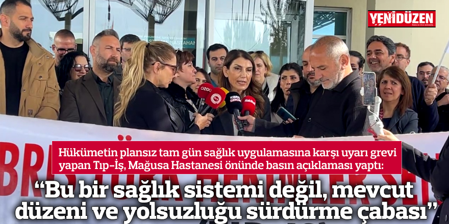 “Bu bir sağlık sistemi değil, mevcut düzeni ve yolsuzluğu sürdürme çabası”