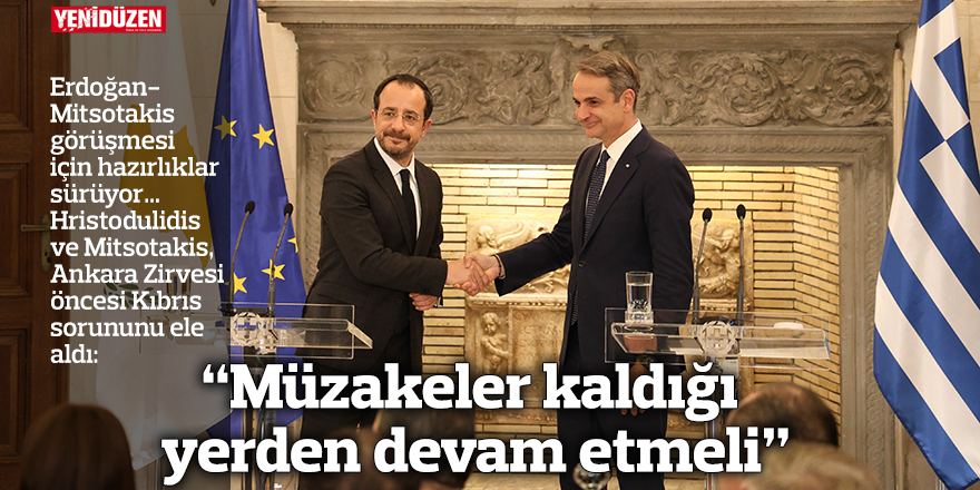 “Müzakeler kaldığı yerden devam etmeli”