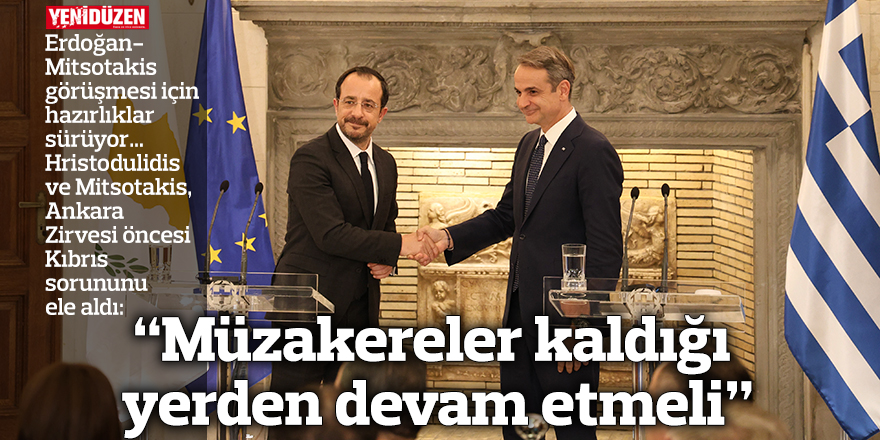 “Müzakereler kaldığı yerden devam etmeli”