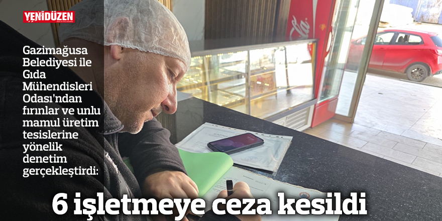 6 işletmeye ceza kesildi