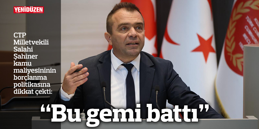 “Bu gemi battı”