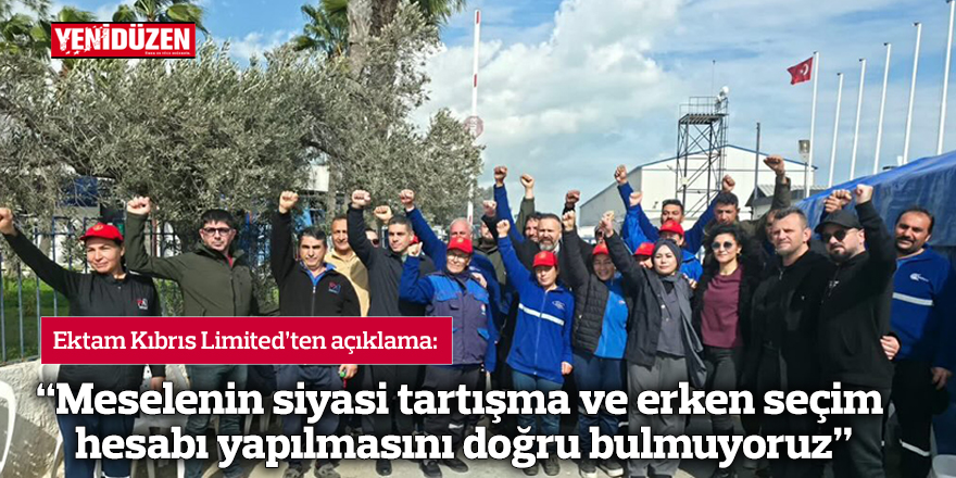 “Meselenin siyasi tartışma ve erken seçim hesabı yapılmasını doğru bulmuyoruz”