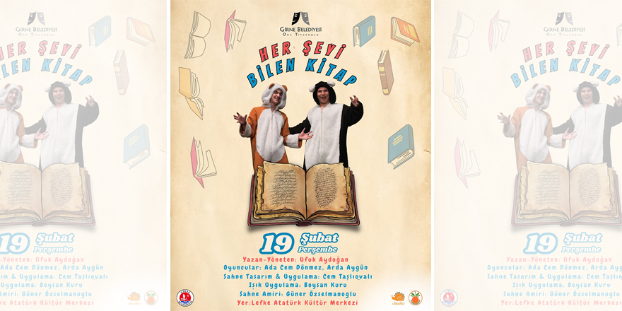 Lefke’de ‘Herşeyi Bilen Kitap’ oyunu sahnelenecek