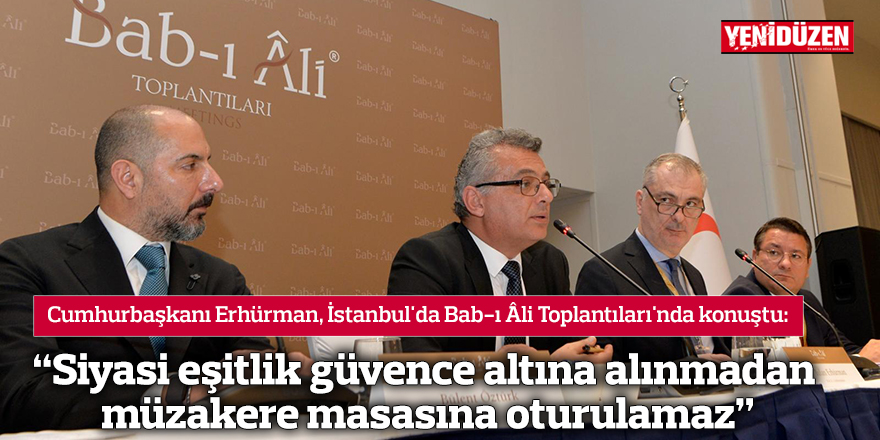 "Siyasi eşitlik güvence altına alınmadan müzakere masasına oturulamaz"