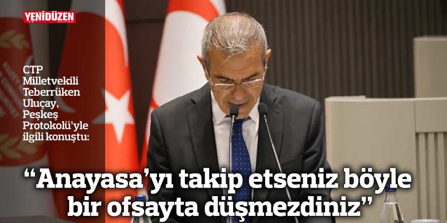 “Anayasa’yı takip etseniz böyle bir ofsayta düşmezdiniz”