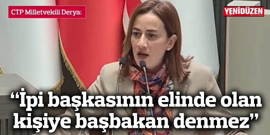 "İpi başkasının elinde olan kişiye başbakan denmez"
