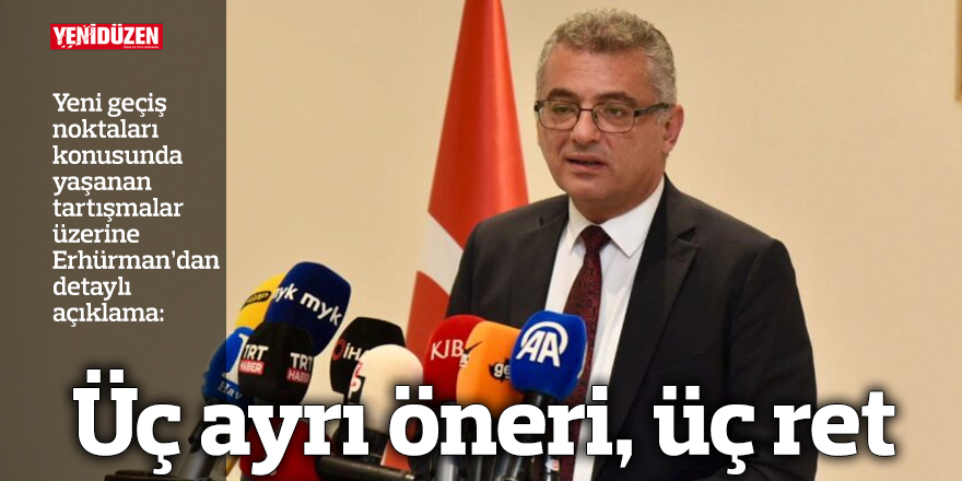 Üç ayrı öneri, üç ret