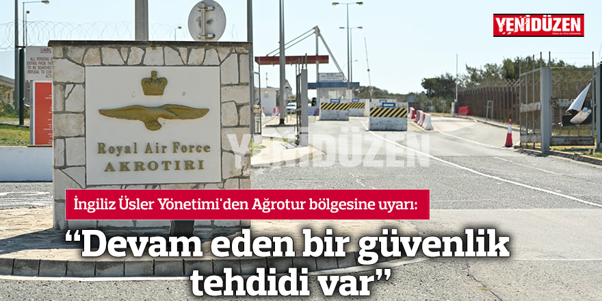 "Devam eden bir güvenlik tehdidi var"