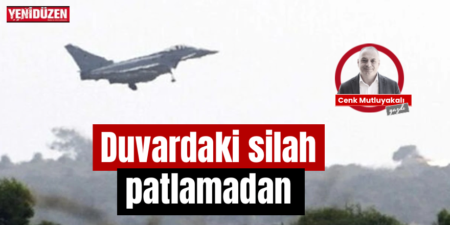 Duvardaki silah patlamadan