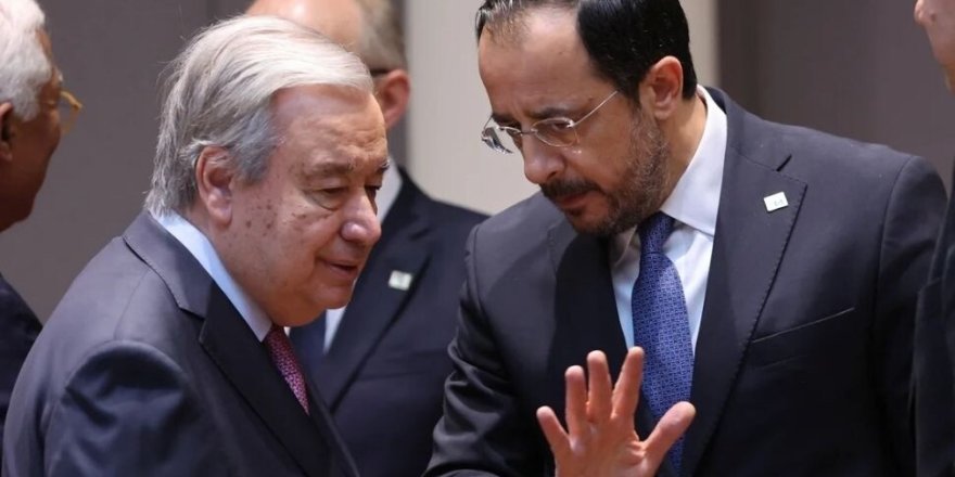 Hristodulidis Brüksel’de Guterres’le görüşecek