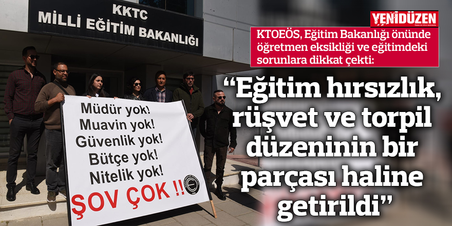 “Eğitim hırsızlık, rüşvet ve torpil düzeninin bir parçası haline getirildi”