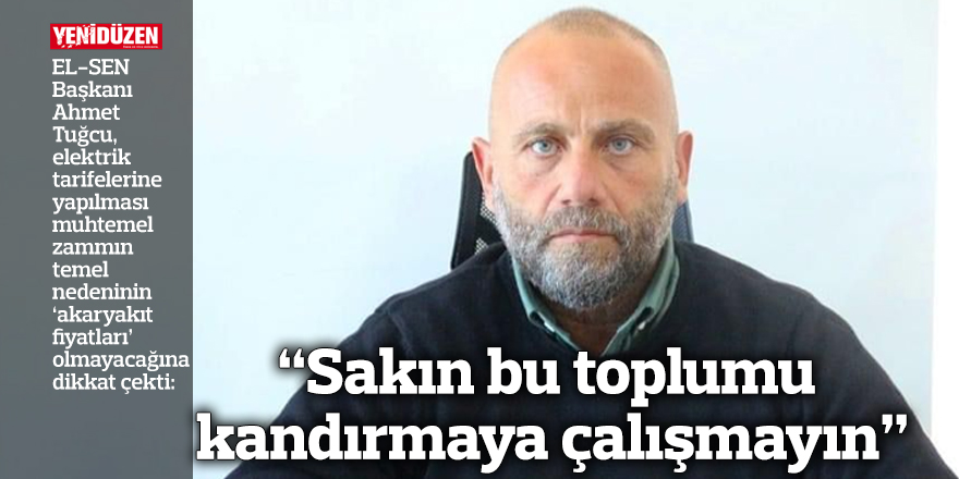 “Sakın bu toplumu kandırmaya çalışmayın”