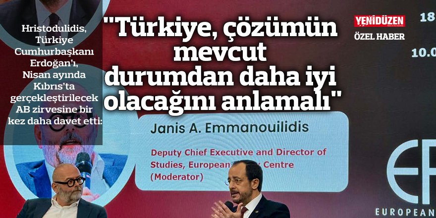 "Türkiye, çözümün mevcut durumdan daha iyi olacağını anlamalı"