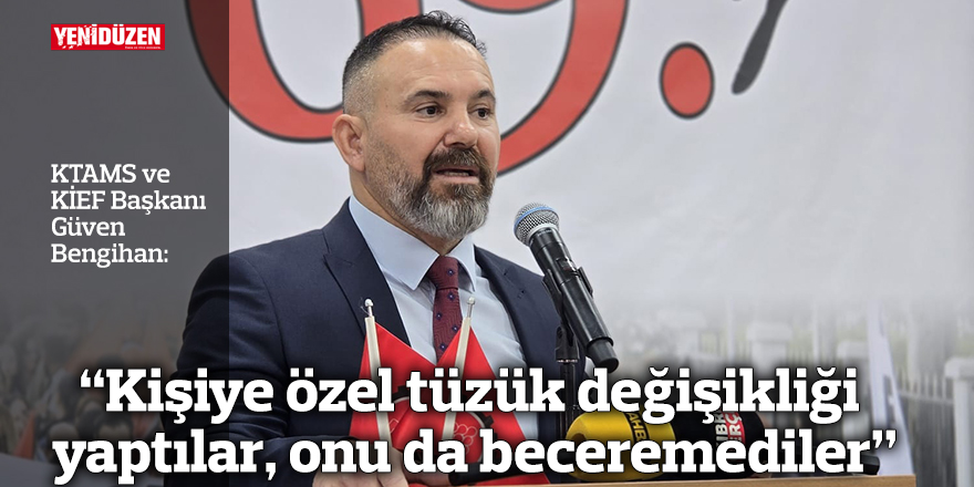 "Kişiye özel tüzük değişikliği yaptılar, onu da beceremediler"