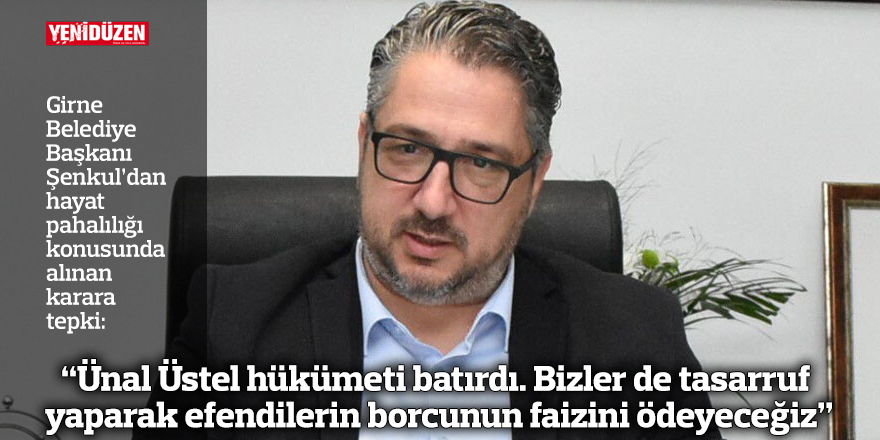 “Ünal Üstel hükümeti batırdı. Bizler de tasarruf  yaparak efendilerin borcunun faizini ödeyeceğiz”