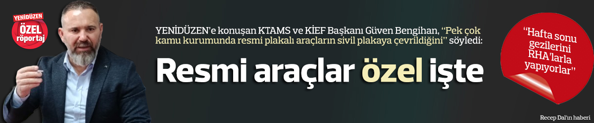 Resmi araçlar özel işte