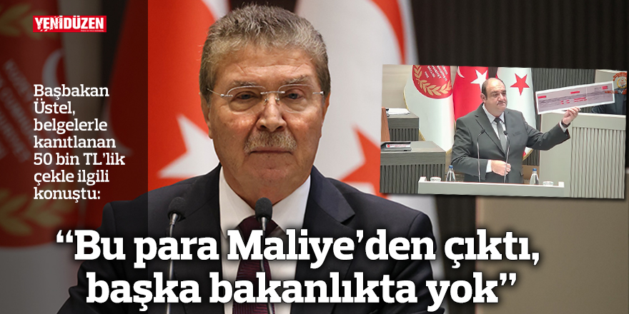 “Bu para Maliye’den çıktı, başka bakanlıkta yok”