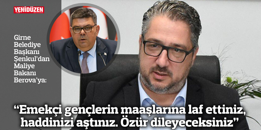 “Emekçi gençlerin maaşlarına laf ettiniz, haddinizi aştınız. Özür dileyeceksiniz”