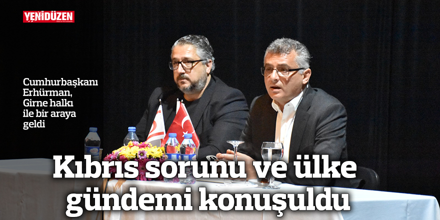 Cumhurbaşkanı Erhürman, Girne halkı ile bir araya geldi