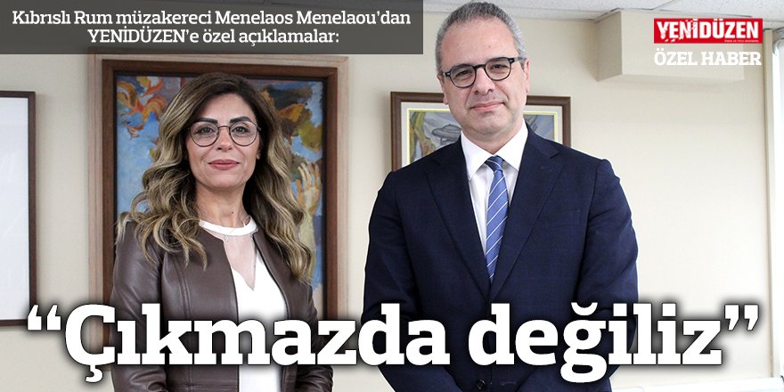 “Çıkmazda değiliz”