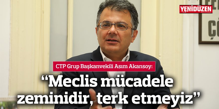 “Meclis mücadele zeminidir, terk etmeyiz”