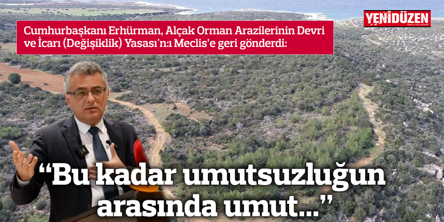 "Bu kadar umutsuzluğun arasında umut..."