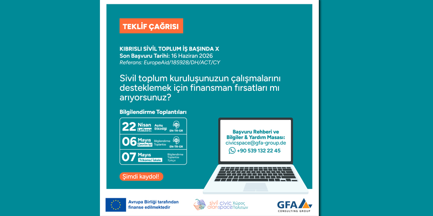 AB’den Kıbrıslı sivil toplum kuruluşlarına yeni teklif çağrısı