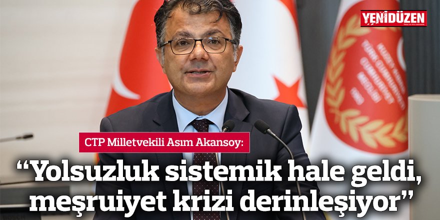 “Yolsuzluk sistemik hale geldi, meşruiyet krizi derinleşiyor”