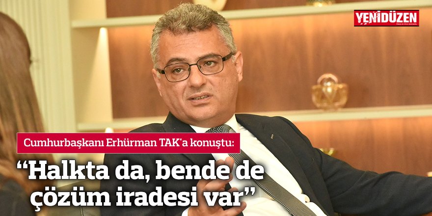 “Halkta da, bende de çözüm iradesi var”
