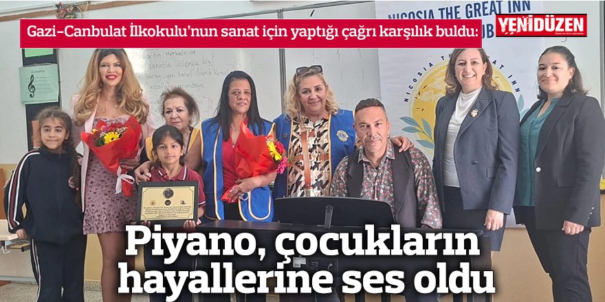 Piyano, çocukların hayallerine ses oldu