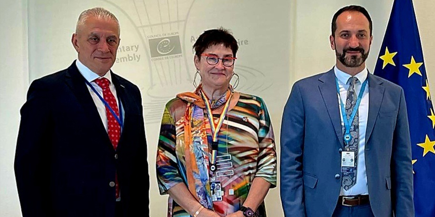 Taçoy ve Candan, AKPA Başkanı Petra Bayr ile görüştü