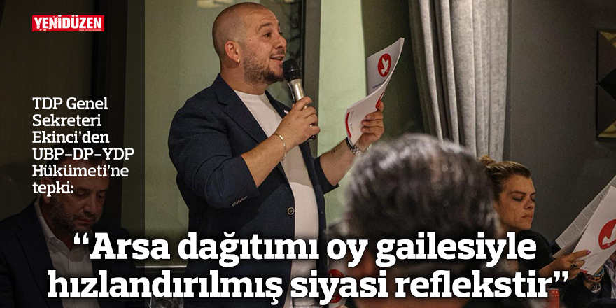 “Arsa dağıtımı oy gailesiyle hızlandırılmış siyasi reflekstir”