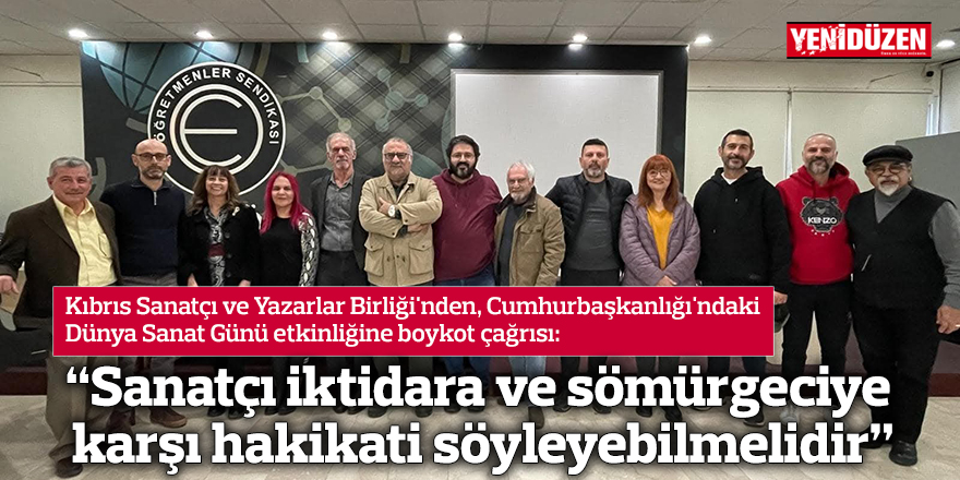 "Sanatçı iktidara ve sömürgeciye karşı hakikati söyleyebilmelidir"