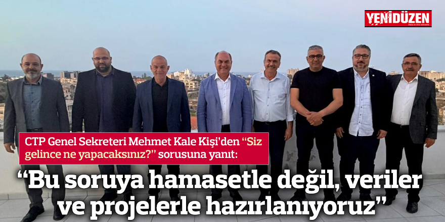 “Bu soruya hamasetle değil, veriler ve projelerle hazırlanıyoruz”