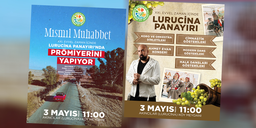 Evvel Zaman İçinde Lurucina Panayırı pazar günü yapılacak