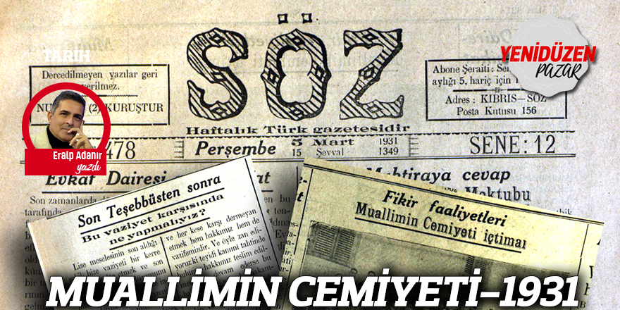 MUALLİMİN CEMİYETİ-1931